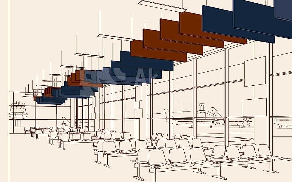 Akustik Baffle Panel