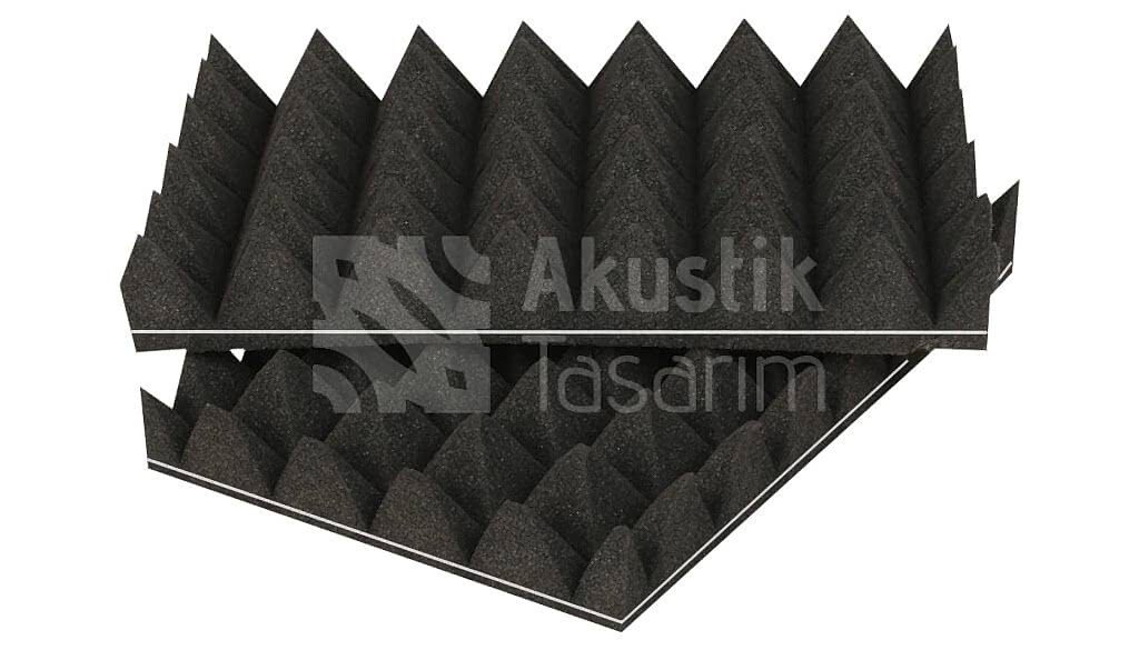 Bariyerli Akustik Piramit Sünger