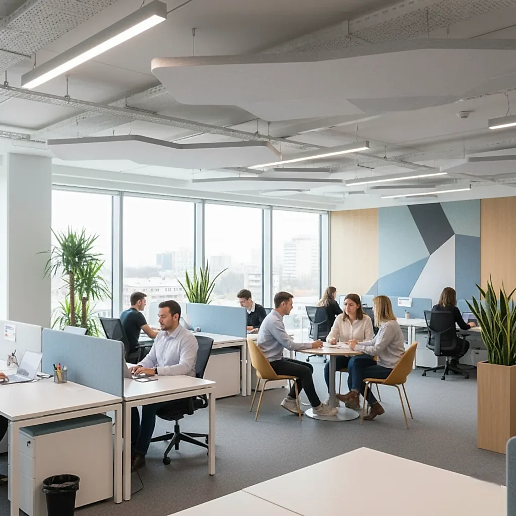 Akustik Tasarım Stratejileri: Açık Ofis Akustiği ile Gürültüsüz Çalışma Alanları