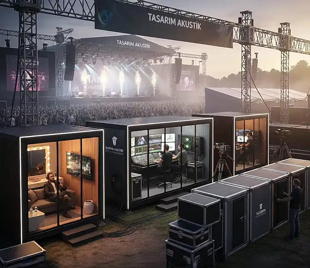 Sahne Arkası Kabin Çözümleri Etkinlik ve Konser Alanlarında Kullanılan Kabinler