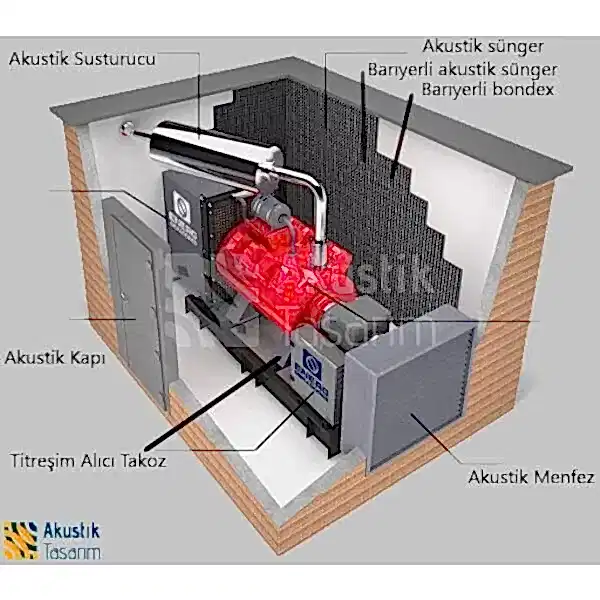 Jeneratör Odası Ses Yalıtımı Jeneratör Odası Ses Yalıtımı