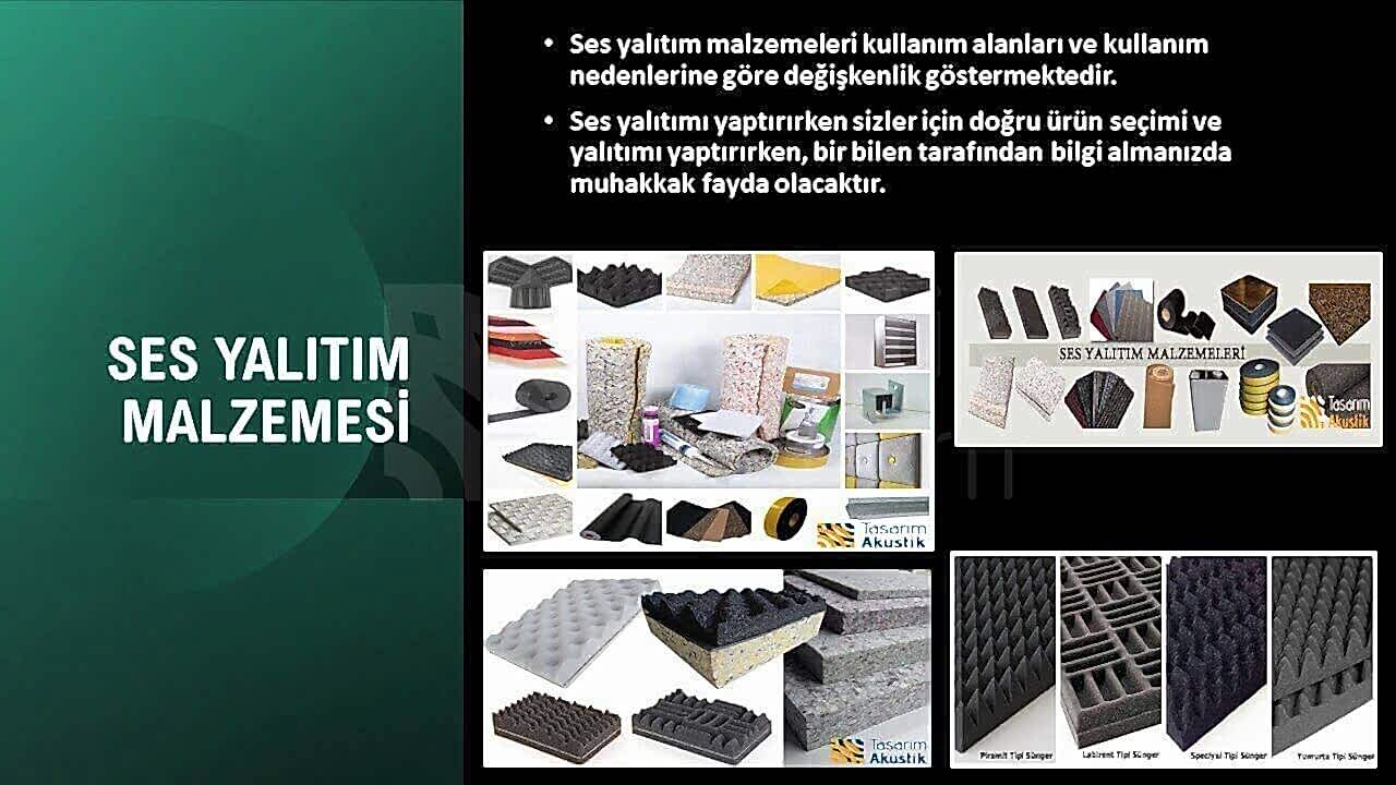 Ses Yalıtım Malzemesi