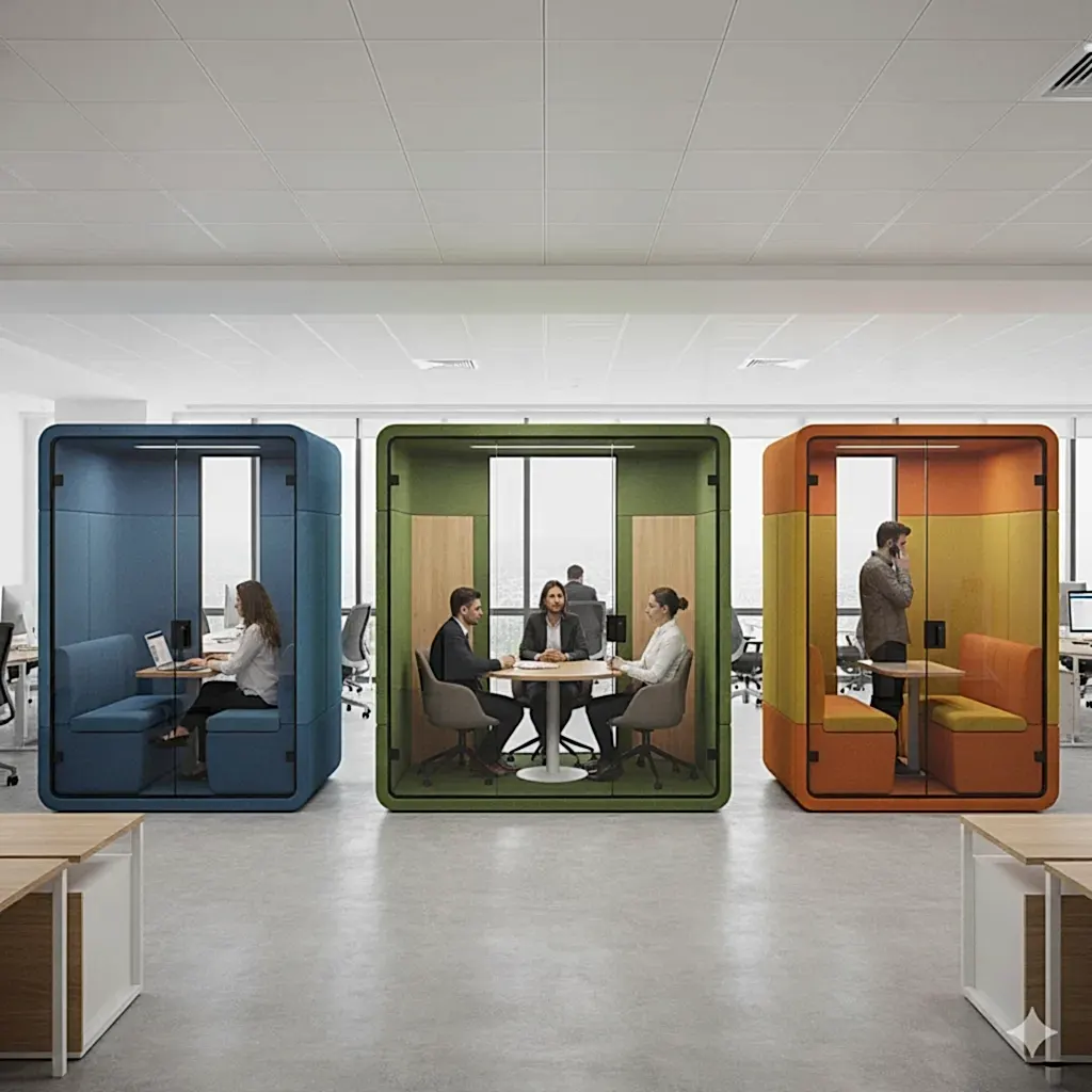 Çalışma Kabini, Toplantı Kabini ve Telefon Görüşme Kabini Yapımında Renk Seçimi ve Uyumun Önemi